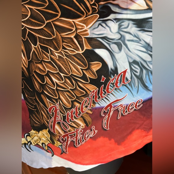 SPIRIT OF AMERICA Patriotic mens shirt SIZE: 2XL - Picture 5 of 5